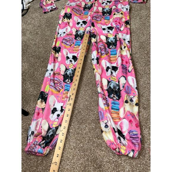 Body Candy Women's Sweet Thing Union Suit Pajama's one piece SZ SM Dog printed - Picture 6 of 9